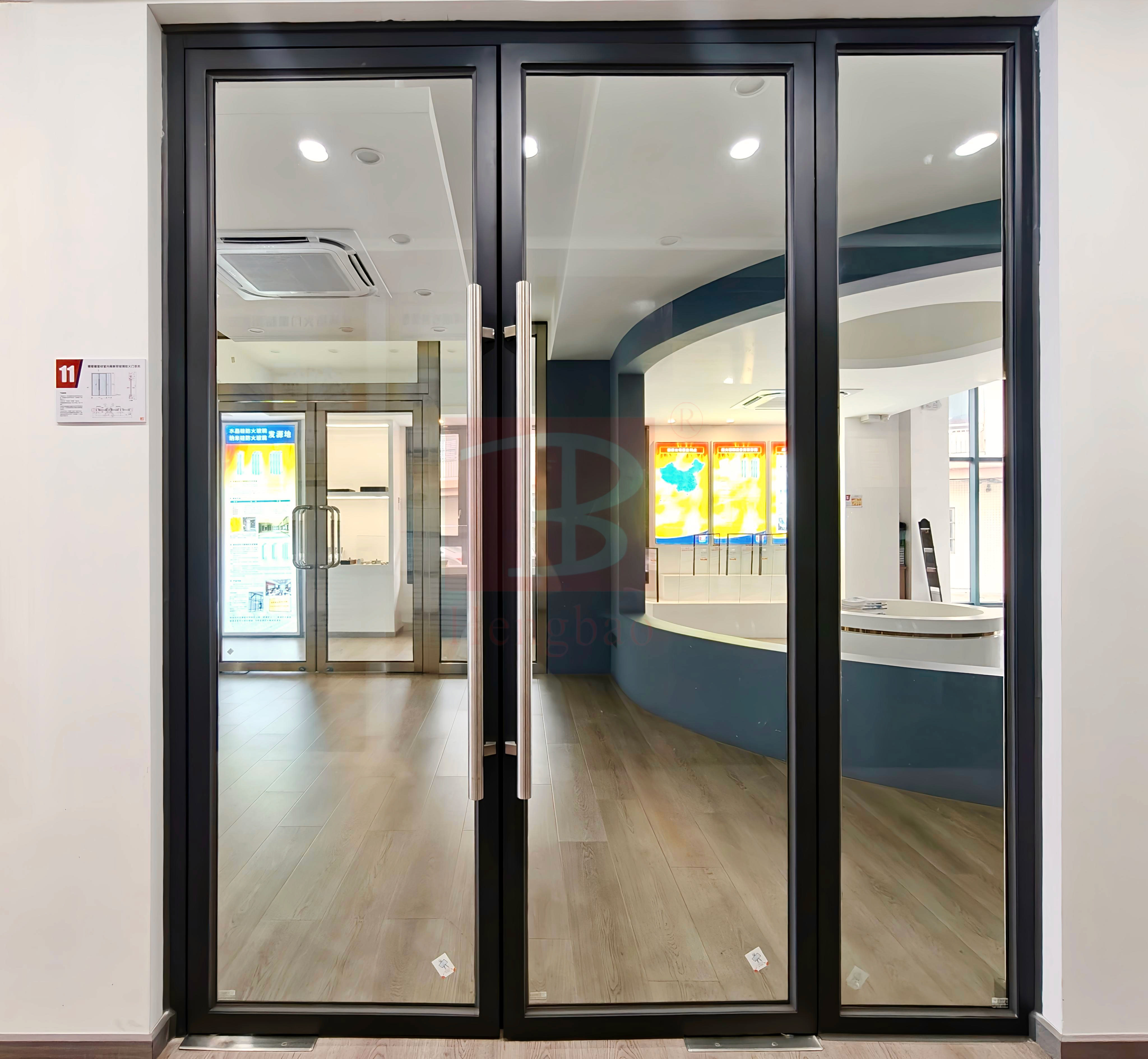 地彈簧防火玻璃門(mén)